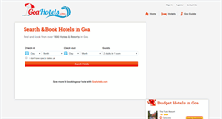 Desktop Screenshot of goahotels.com